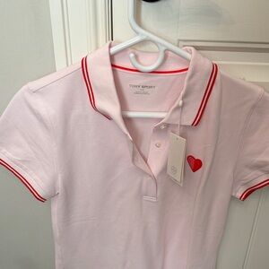 Tory Sport Pink Polo Shirt for Women